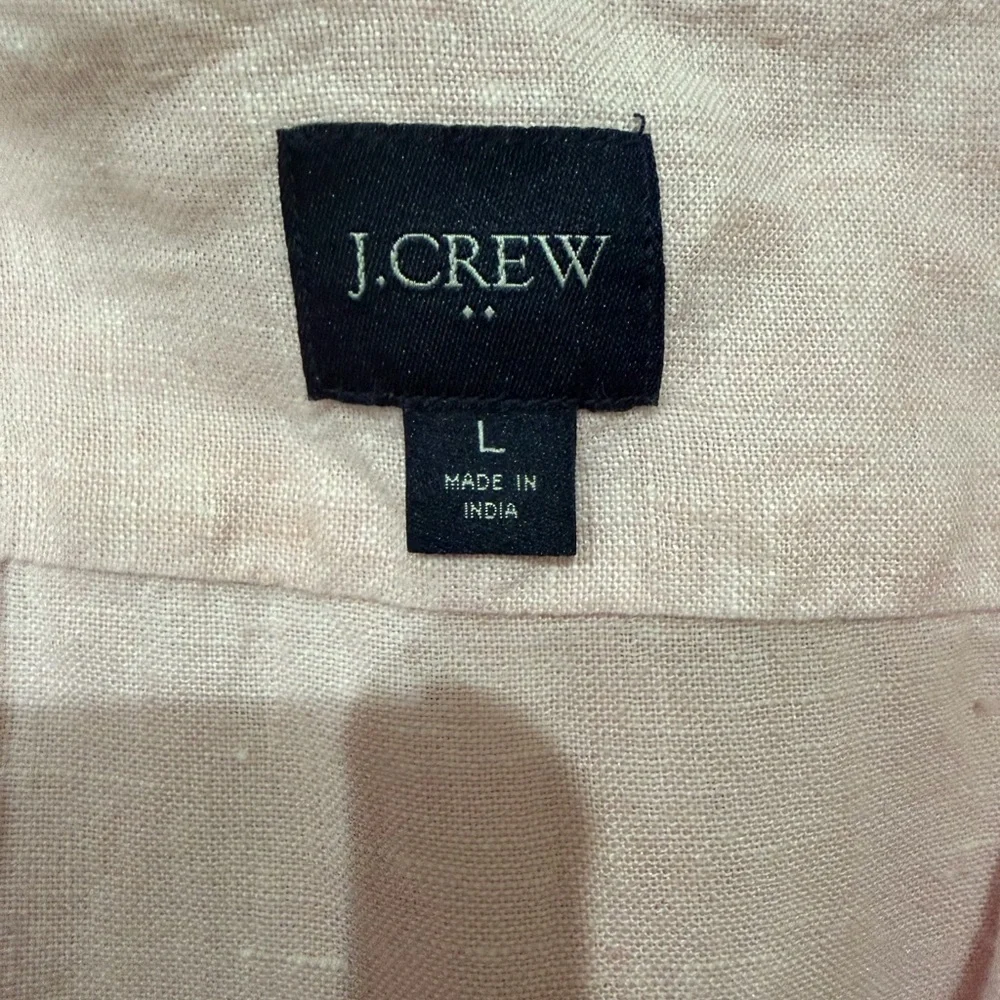 J. Crew Pale Pink Button-Down Oxford Shirt
